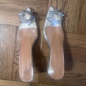 Clear Embellished Women's Shoes